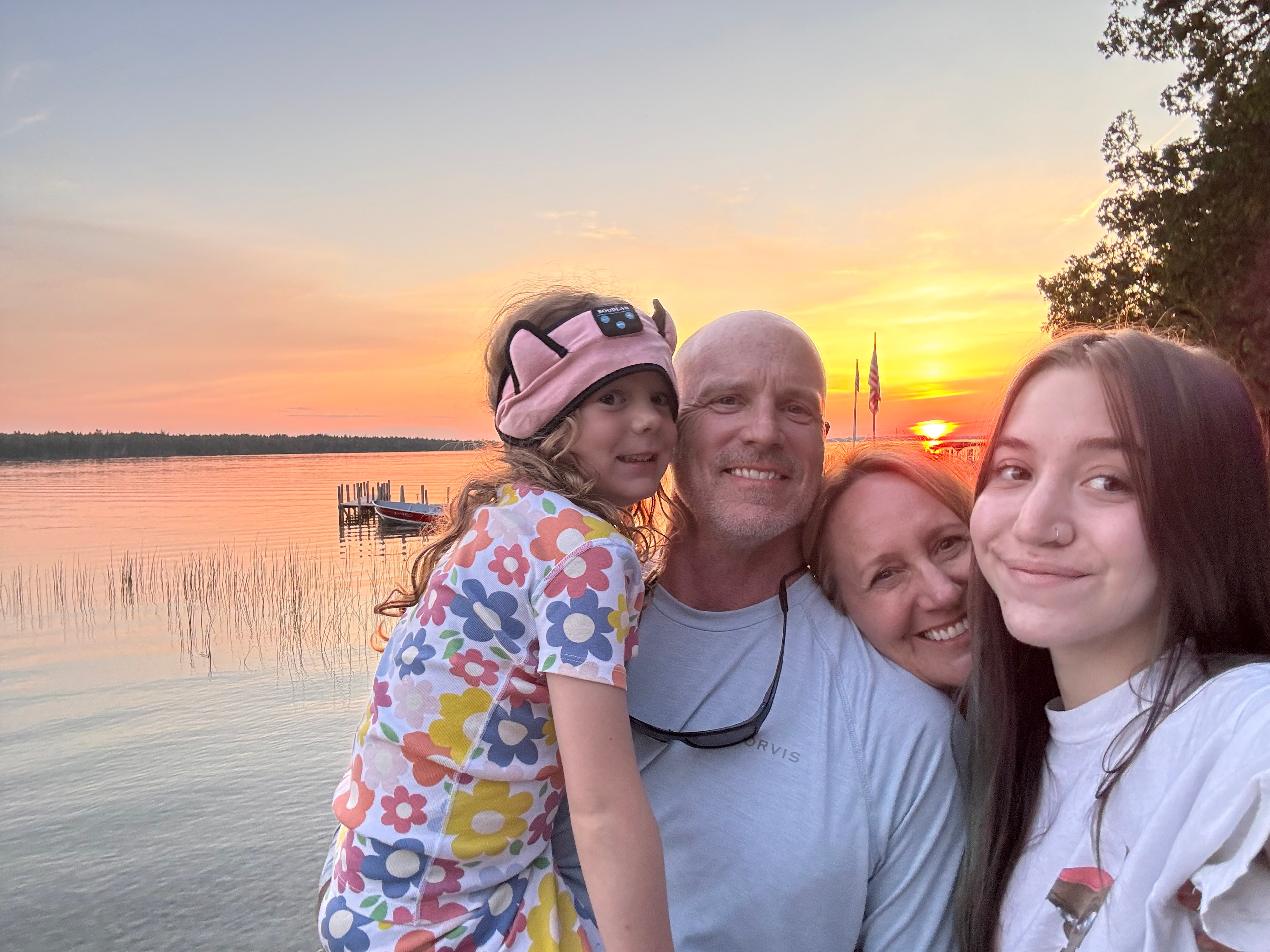 John Richardson with his family
